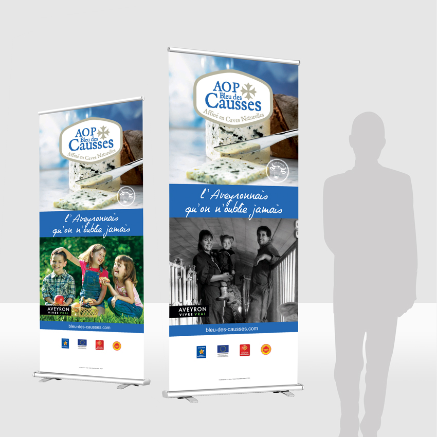 AOP bleu des causses – Supports d’aide à la vente