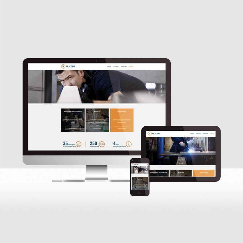 Eratome - Création du site web