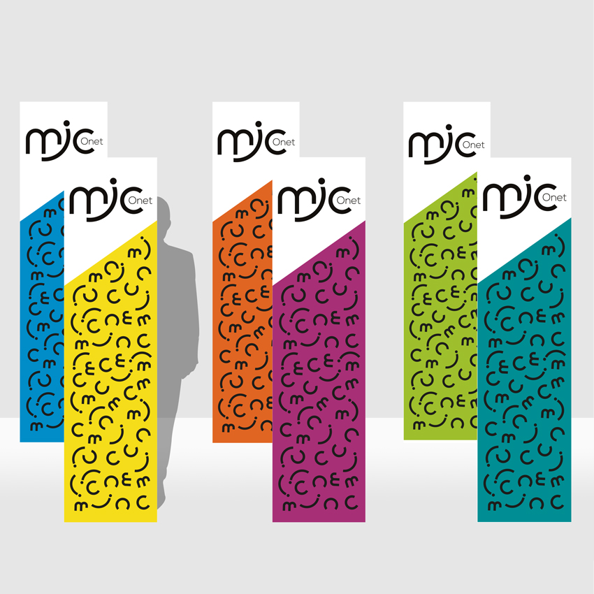 MJC Onet - Totem avec nouveau logo