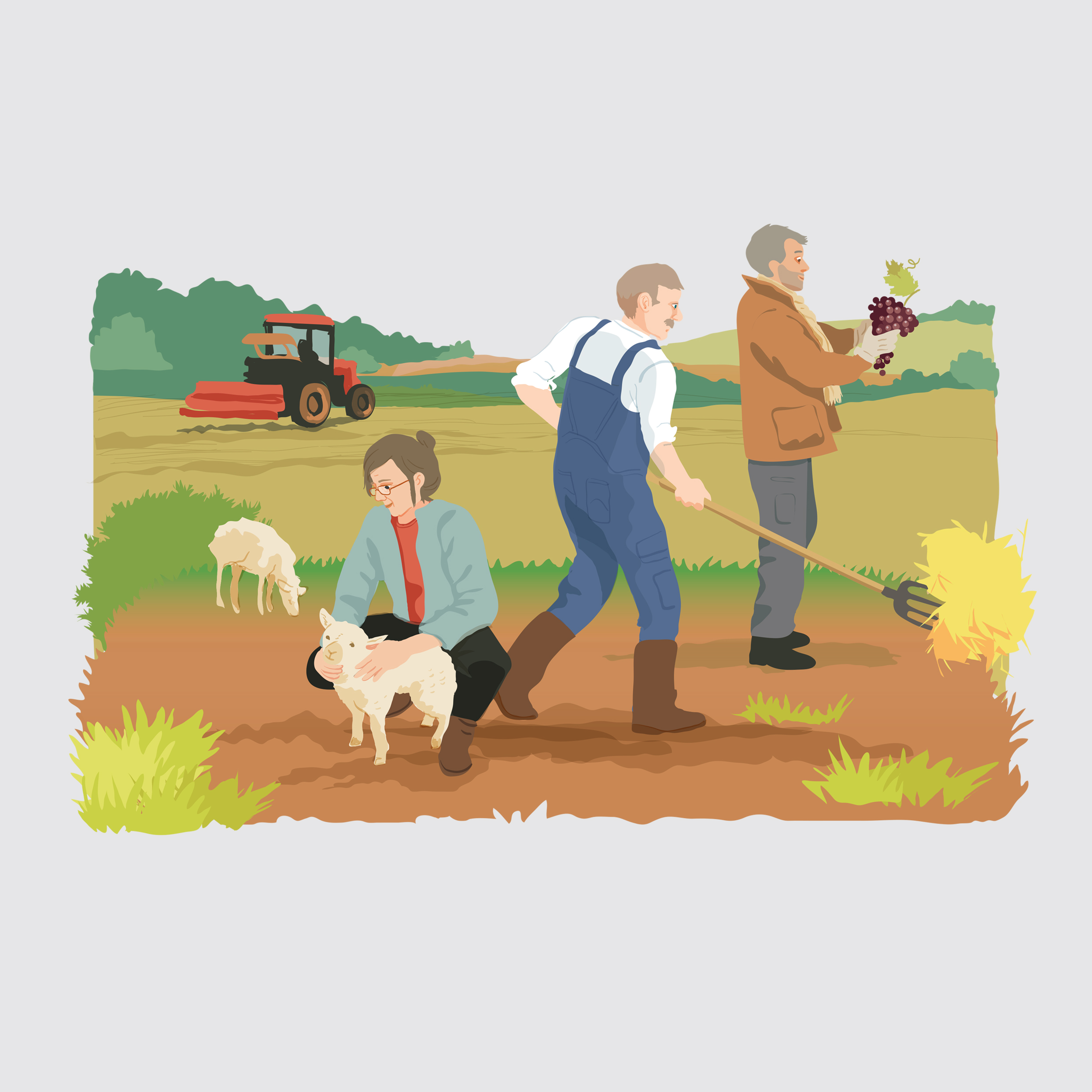 Unicor - illustration agriculteurs
