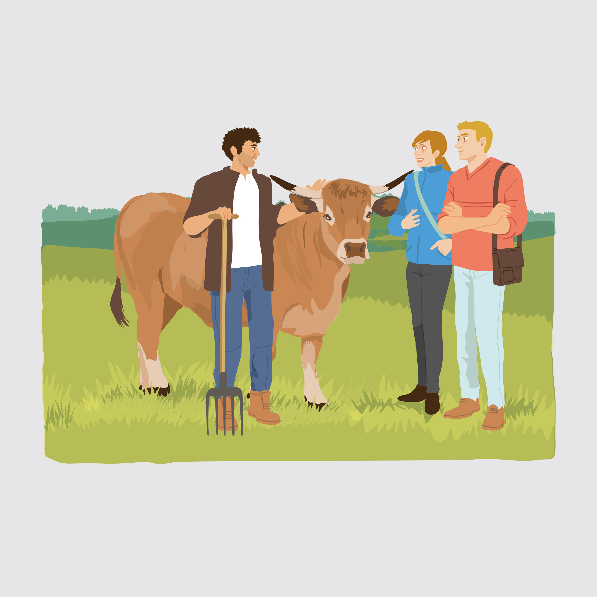 Unicor - illustration éleveur de bovins
