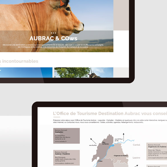 Destination Aubrac – site web