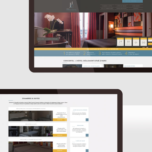 Hôtel Concortel – site web