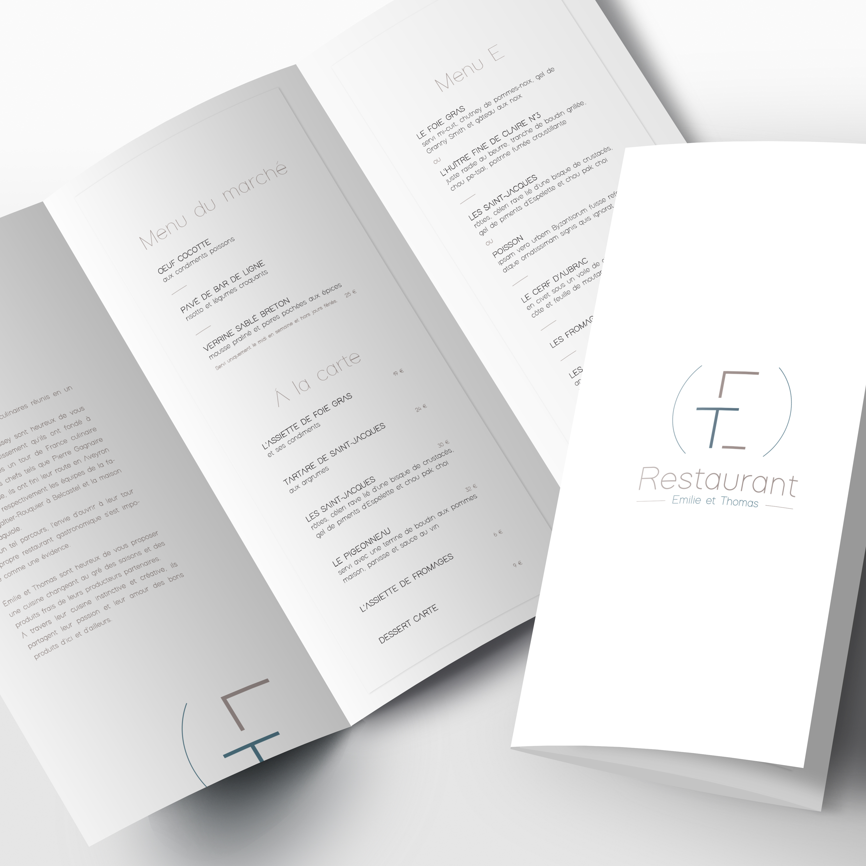 Restaurant ET – la carte