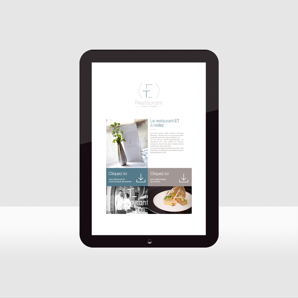 Restaurant ET – e-mailing