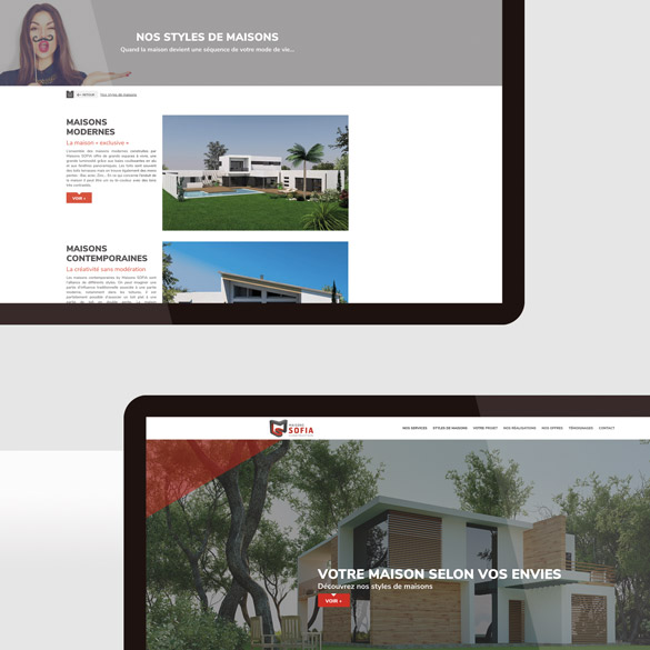 Maisons Sofia – site web