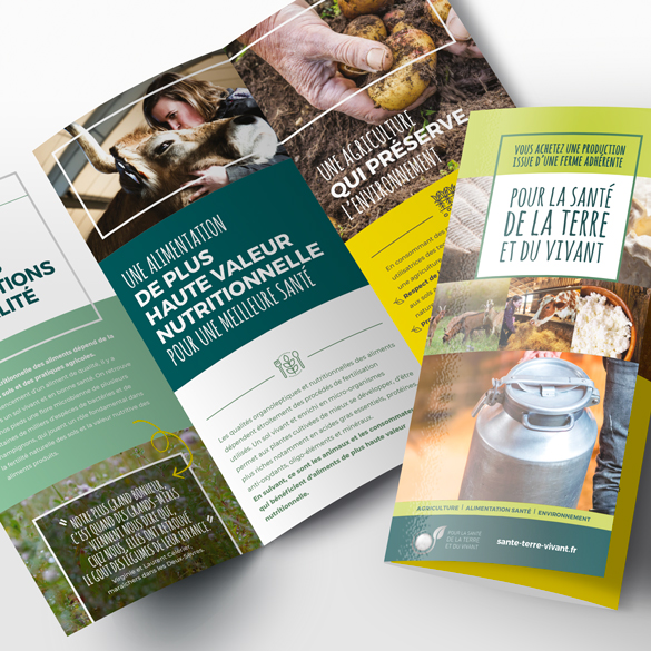 Création de dépliants sur les producteurs laitiers 