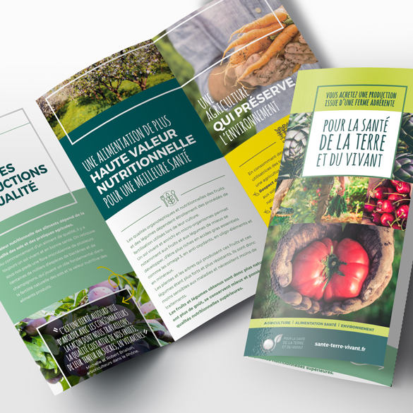 Création de dépliants sur les maraichers