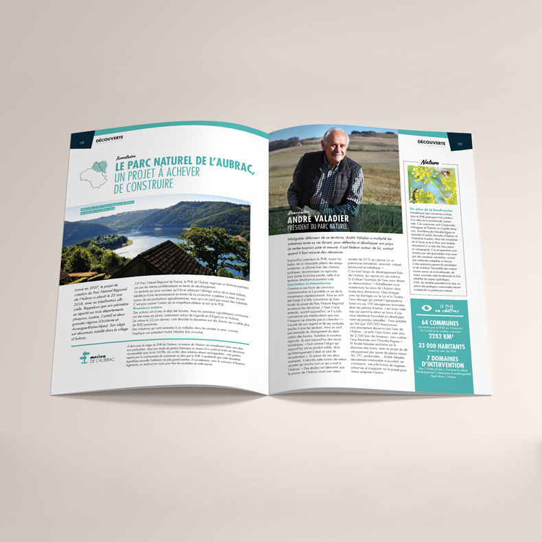 Pages intérieures de l'Aveyron Magazine